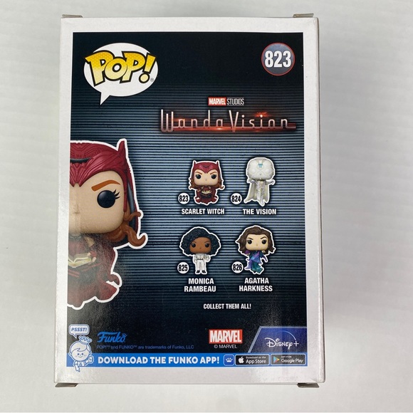 Funko Toys Funko Pop Scarlet Witch 823 Marvel Collector Corps Wanda